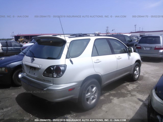 JTJGF10U830163700 - 2003 LEXUS RX 300 WHITE photo 4