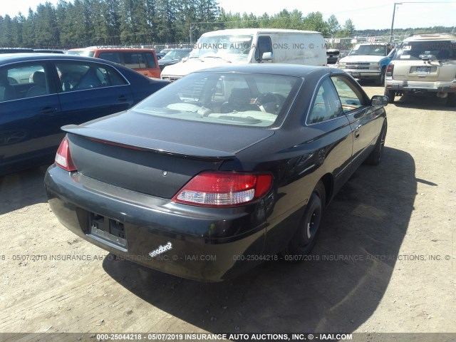 2T1CF22P32C601607 - 2002 TOYOTA CAMRY SOLARA SE/SLE BLACK photo 4