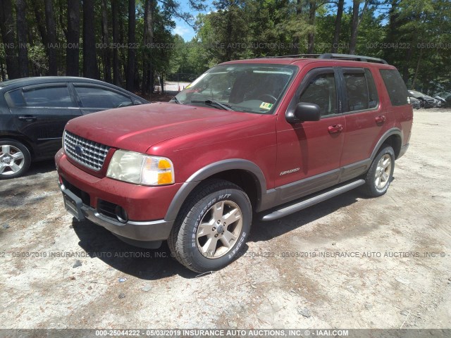 1FMZU73K04UC00811 - 2004 FORD EXPLORER XLT/XLT SPORT/NBX BURGUNDY photo 2