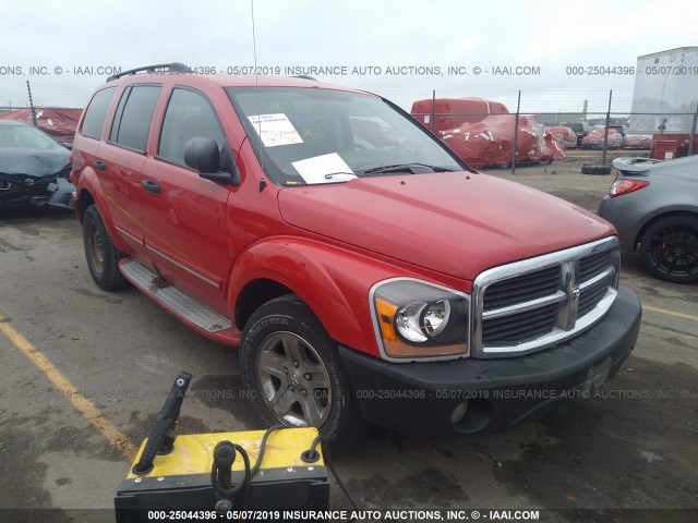 1D4HB58D24F222479 - 2004 DODGE DURANGO LIMITED RED photo 1