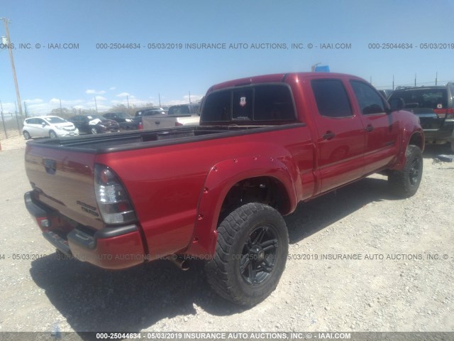 5TEKU72N55Z037535 - 2005 TOYOTA TACOMA DBL CAB PRERUNNER LNG BED RED photo 4