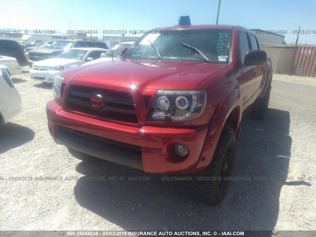 5TEKU72N55Z037535 - 2005 TOYOTA TACOMA DBL CAB PRERUNNER LNG BED RED photo 6