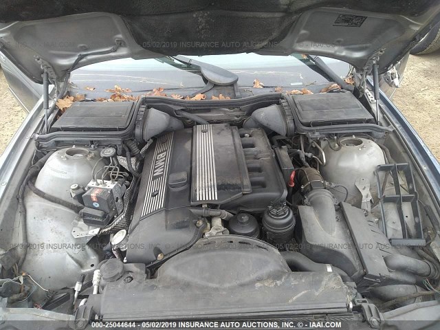 WBADT43462GZ99858 - 2002 BMW 525 I AUTOMATIC SILVER photo 10