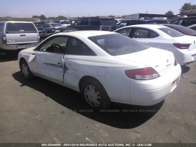 2T1CG22P81C494842 - 2001 TOYOTA CAMRY SOLARA SE WHITE photo 3