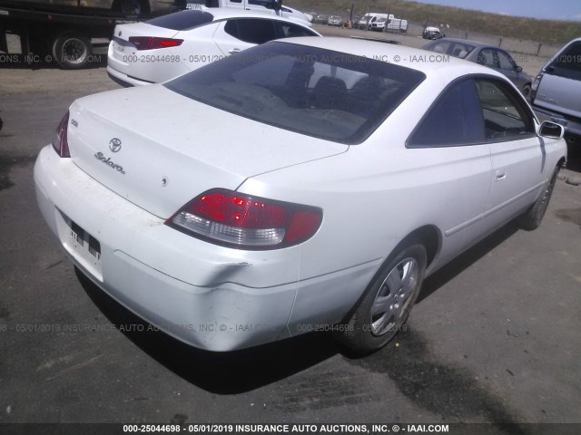 2T1CG22P81C494842 - 2001 TOYOTA CAMRY SOLARA SE WHITE photo 4