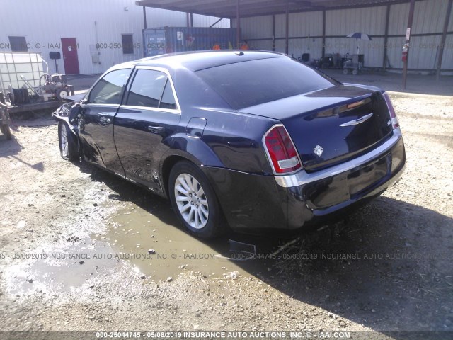 2C3CCAAG4CH234703 - 2012 CHRYSLER 300 BLUE photo 3