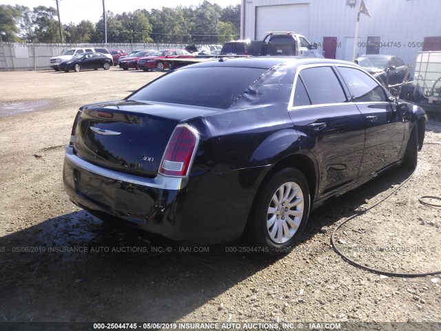 2C3CCAAG4CH234703 - 2012 CHRYSLER 300 BLUE photo 4