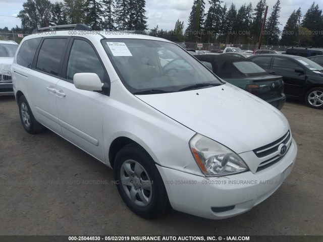 KNDMB233566039413 - 2006 KIA SEDONA EX/LX WHITE photo 1