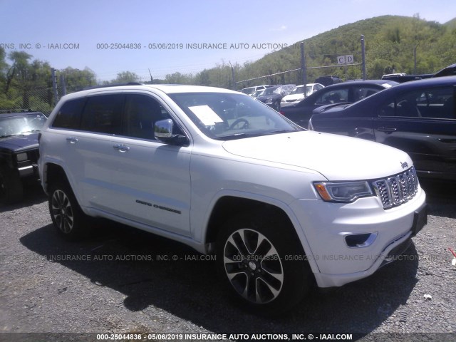 1C4RJFCG9HC802931 - 2017 JEEP GRAND CHEROKEE OVERLAND WHITE photo 1