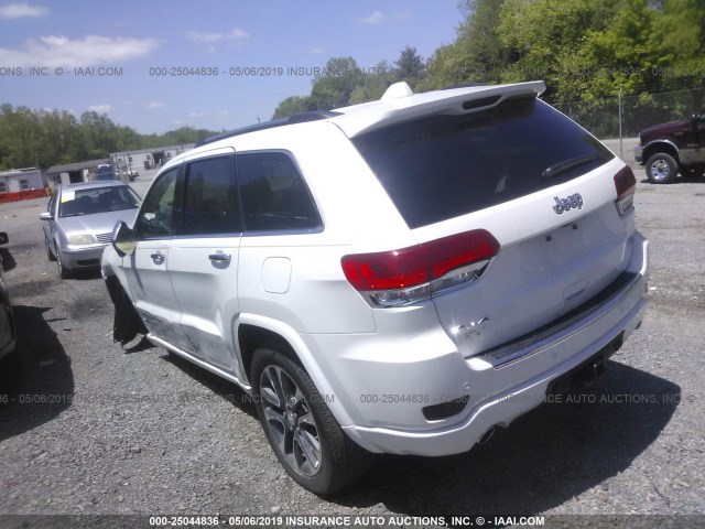 1C4RJFCG9HC802931 - 2017 JEEP GRAND CHEROKEE OVERLAND WHITE photo 3