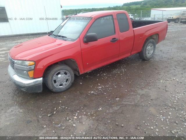 1GTCS39E288218039 - 2008 GMC CANYON SLE RED photo 2