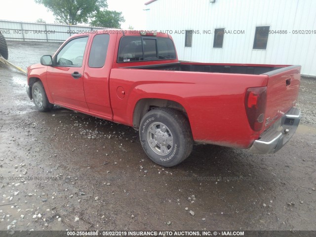 1GTCS39E288218039 - 2008 GMC CANYON SLE RED photo 3