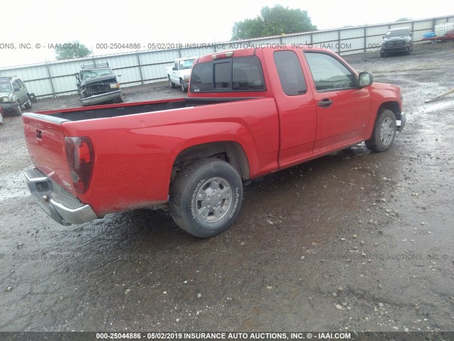 1GTCS39E288218039 - 2008 GMC CANYON SLE RED photo 4