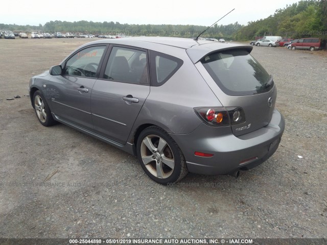 JM1BK143661416022 - 2006 MAZDA 3 HATCHBACK GRAY photo 3