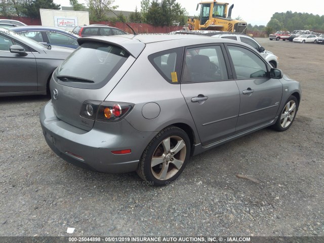 JM1BK143661416022 - 2006 MAZDA 3 HATCHBACK GRAY photo 4