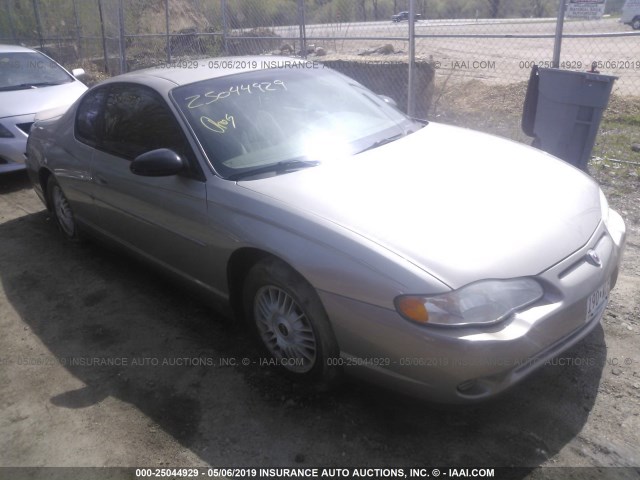 2G1WW12EX29320967 - 2002 CHEVROLET MONTE CARLO LS ფერფლისფერი ფოტო 1