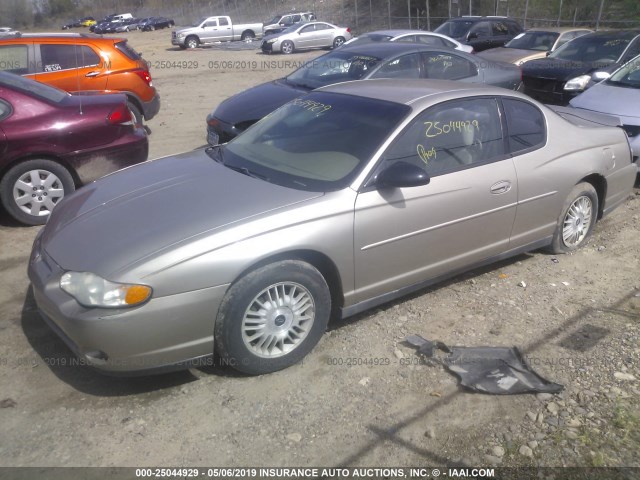 2G1WW12EX29320967 - 2002 CHEVROLET MONTE CARLO LS ფერფლისფერი ფოტო 2