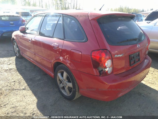 JM1BJ245X31181386 - 2003 MAZDA PROTEGE PR5 RED photo 3