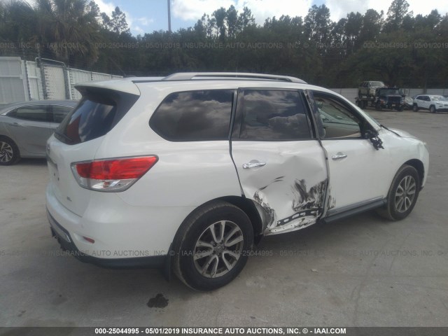 5N1AR2MN7DC686985 - 2013 NISSAN PATHFINDER S/SV/SL/PLATINUM WHITE photo 6