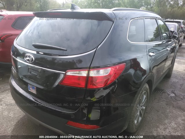 KM8SN4HFXDU009910 - 2013 HYUNDAI SANTA FE GLS BLACK photo 4