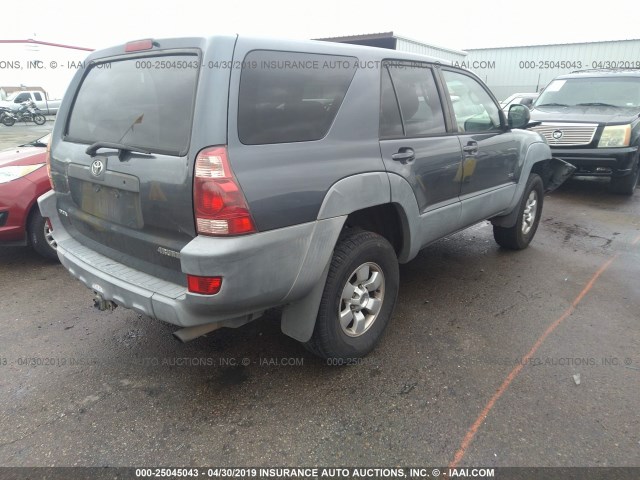 JTEZU14R330008362 - 2003 TOYOTA 4RUNNER SR5/SPORT GRAY photo 4