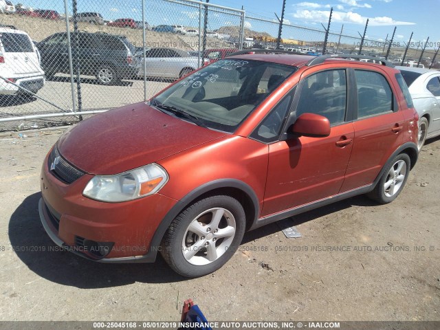 JS2YB413375102280 - 2007 SUZUKI SX4 ORANGE photo 2