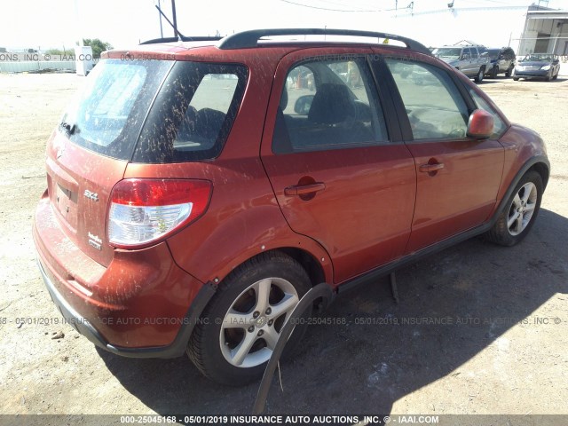 JS2YB413375102280 - 2007 SUZUKI SX4 ORANGE photo 4