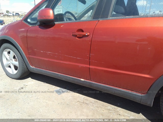 JS2YB413375102280 - 2007 SUZUKI SX4 ORANGE photo 6