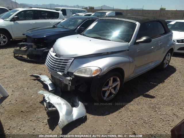 3C3AY75S45T614371 - 2005 CHRYSLER PT CRUISER GT SILVER photo 2