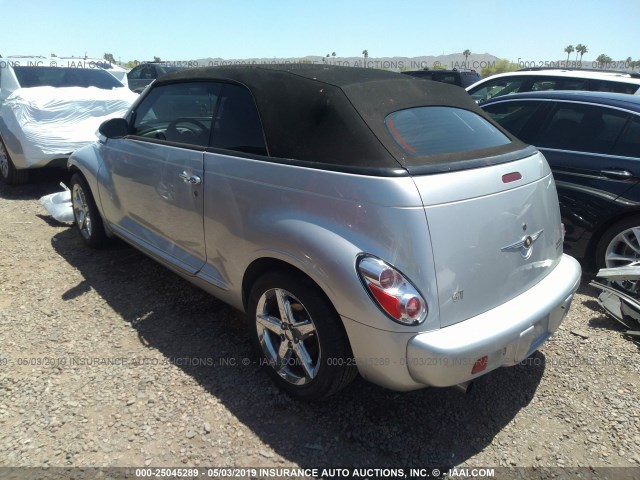 3C3AY75S45T614371 - 2005 CHRYSLER PT CRUISER GT SILVER photo 3