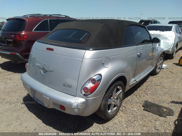 3C3AY75S45T614371 - 2005 CHRYSLER PT CRUISER GT SILVER photo 4