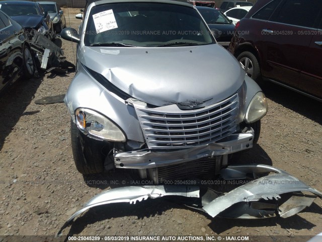 3C3AY75S45T614371 - 2005 CHRYSLER PT CRUISER GT SILVER photo 6