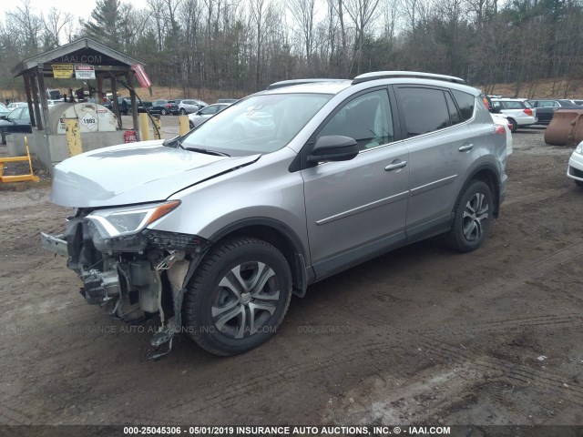 2T3BFREV1HW572072 - 2017 TOYOTA RAV4 LE SILVER photo 2