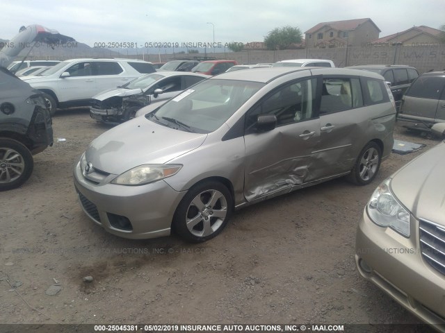 JM1CR293660115531 - 2006 MAZDA 5 SILVER photo 2