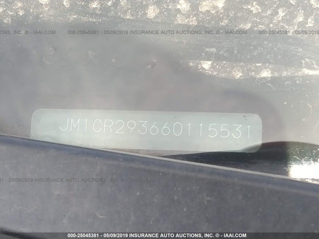 JM1CR293660115531 - 2006 MAZDA 5 SILVER photo 9