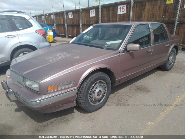 1G6KS5157KU820617 - 1989 CADILLAC SEVILLE BROWN photo 2