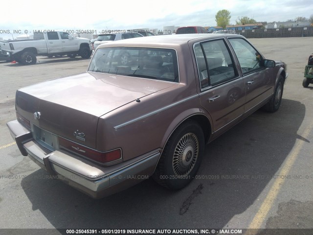 1G6KS5157KU820617 - 1989 CADILLAC SEVILLE BROWN photo 4