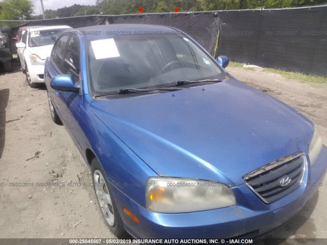 KMHDN46D66U352291 - 2006 HYUNDAI ELANTRA GLS/GT/LIMITED BLUE photo 1