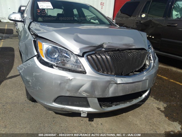 1G4PP5SK4G4116452 - 2016 BUICK VERANO SILVER photo 6