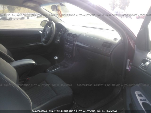 1G2AL18F987250550 - 2008 PONTIAC G5 RED photo 5