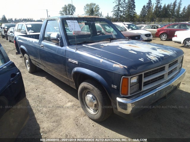 1B7FN14X5JS770323 - 1988 DODGE DAKOTA BLUE photo 1