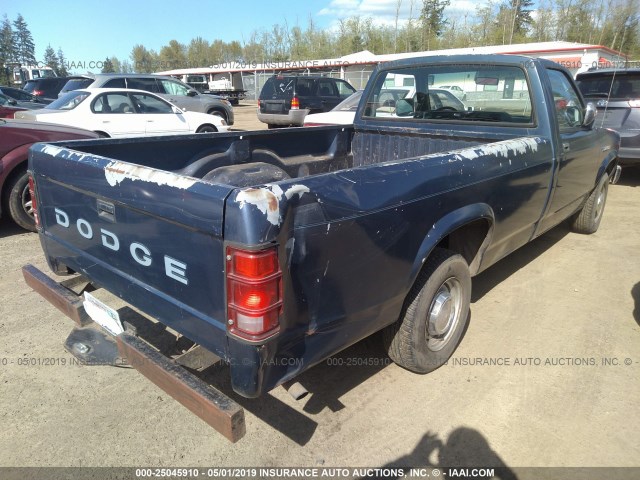 1B7FN14X5JS770323 - 1988 DODGE DAKOTA BLUE photo 4