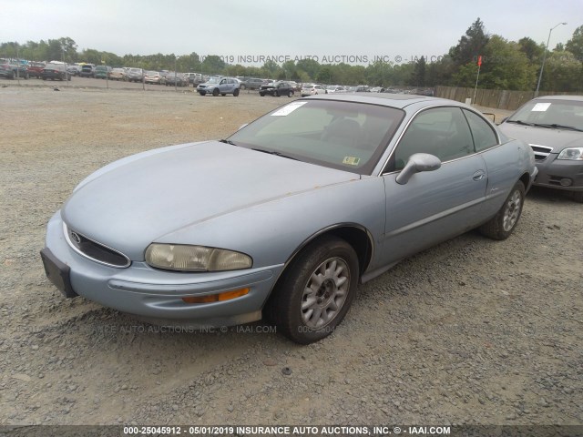 1G4GD2211S4711153 - 1995 BUICK RIVIERA Light Blue photo 2