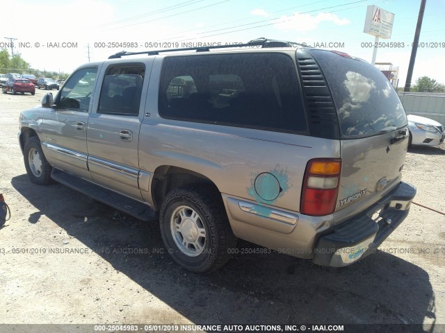 3GKFK16T91G214014 - 2001 GMC YUKON XL K1500 SILVER photo 3