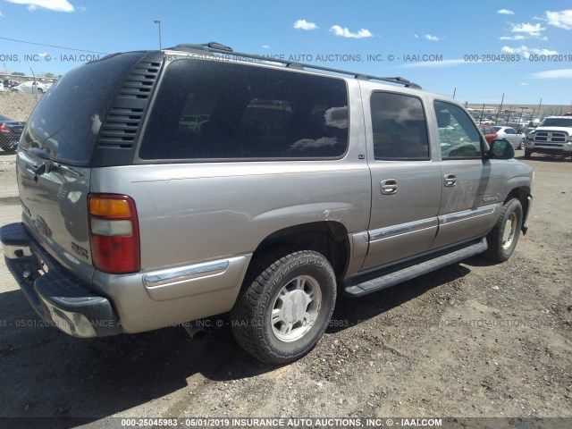 3GKFK16T91G214014 - 2001 GMC YUKON XL K1500 SILVER photo 4