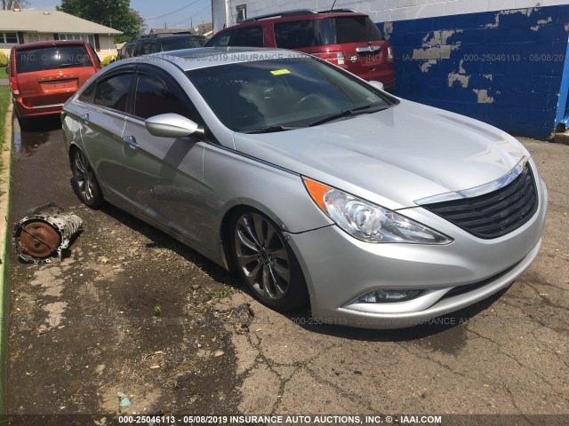 5NPEC4AC3BH142555 - 2011 HYUNDAI SONATA SE/LIMITED BLUE photo 1