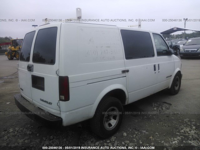 1GCDL19W51B107380 - 2001 CHEVROLET ASTRO WHITE photo 4