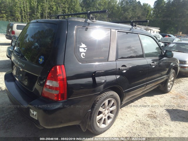 JF1SG65625H704445 - 2005 SUBARU FORESTER 2.5XS ლურჯი ფოტო 4