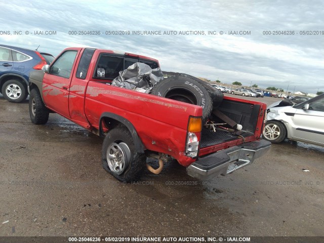 1N6HD16Y3SC303024 - 1995 NISSAN TRUCK KING CAB SE/KING CAB XE RED photo 3