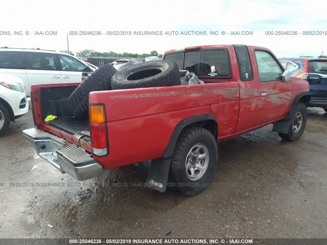 1N6HD16Y3SC303024 - 1995 NISSAN TRUCK KING CAB SE/KING CAB XE RED photo 4